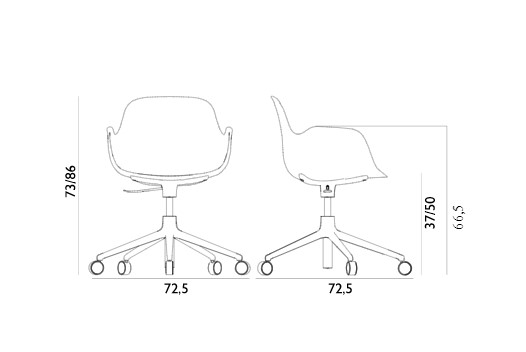 Кресло FORM ARMCHAIR SWIVEL 5W GASLIFT Normann Copenhagen ДАНИЯ