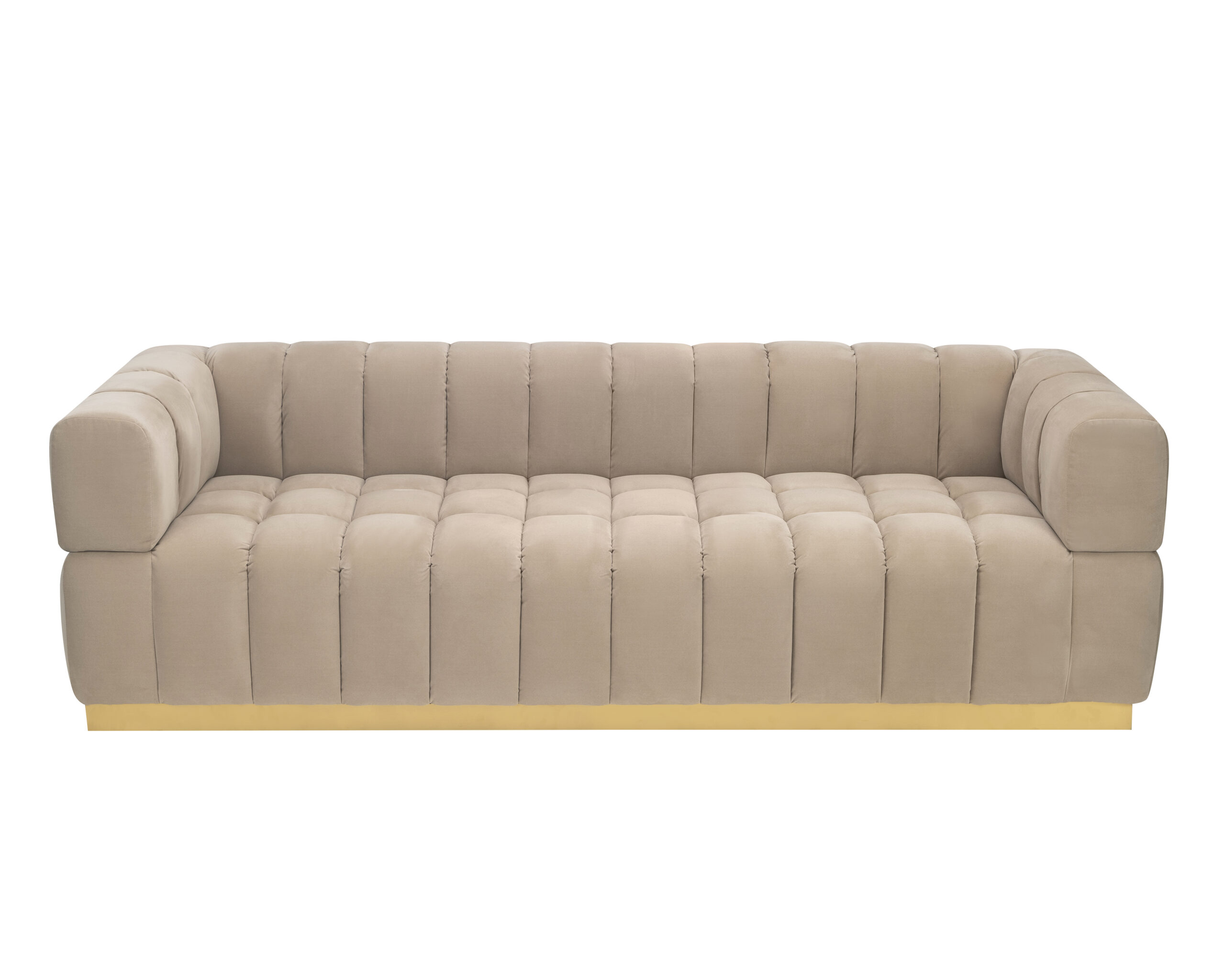 Трёхместный диван MARAT SOFA – TOSCANA LATTE VELVET BH-SFA-280 Liang & Eimil ВЕЛИКОБРИТАНИЯ