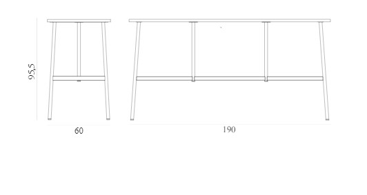 Барный стол UNION Bar Table 190 x 60 cm x H95,5 cm Normann Copenhagen ДАНИЯ