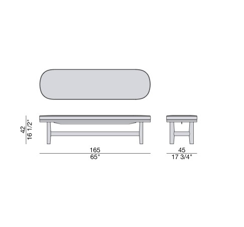 Скамья RAMI BENCH Porada ИТАЛИЯ