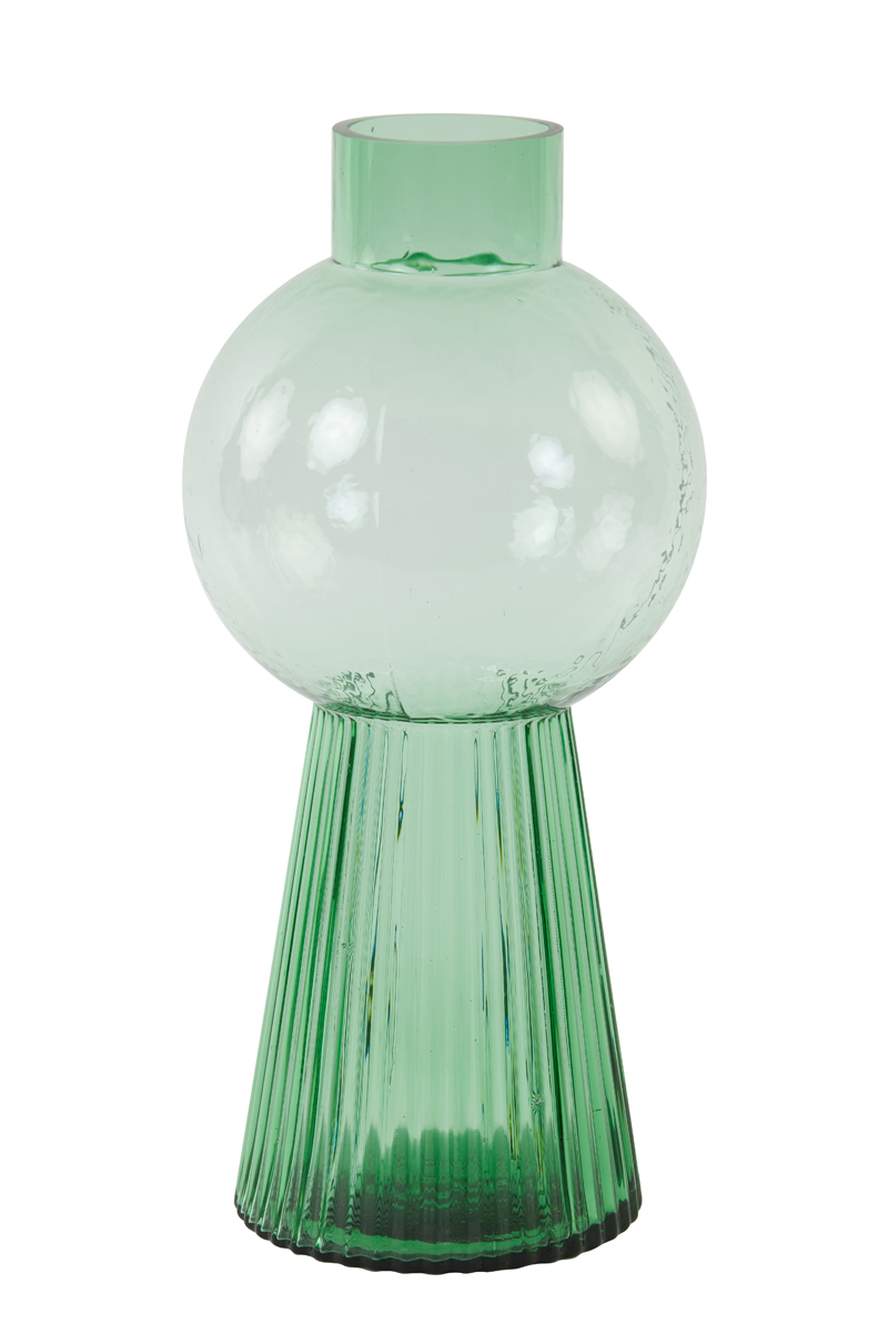 Ваза Vase Ø19x40 cm RALA glass olive green 5806480 Light & Living НИДЕРЛАНДЫ