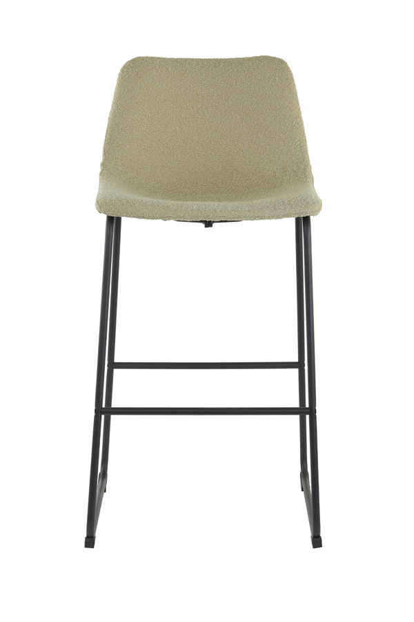 Барный стул JEDDO bouclé light caramel-black 52x46x104 cm 6724482 Light & Living НИДЕРЛАНДЫ