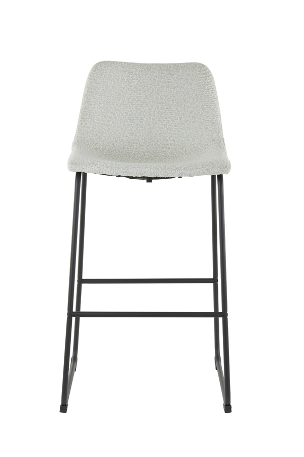 Барный стул JEDDO bouclé cream-black 52x46x104 cm 6724443 Light & Living НИДЕРЛАНДЫ