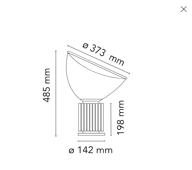 Настольная лампа Taccia Small Flos ИТАЛИЯ