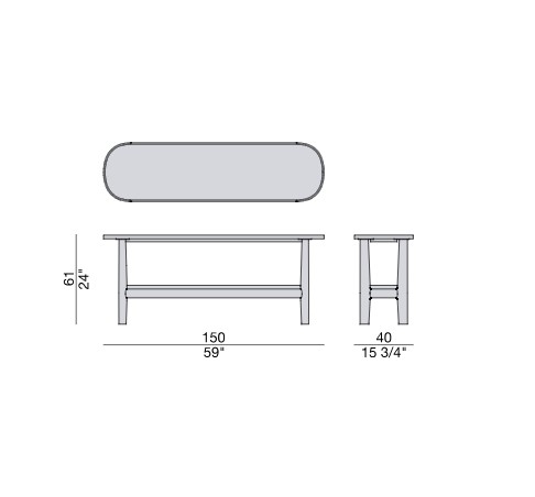 Консоль RAMI BACKSOFA Porada ИТАЛИЯ