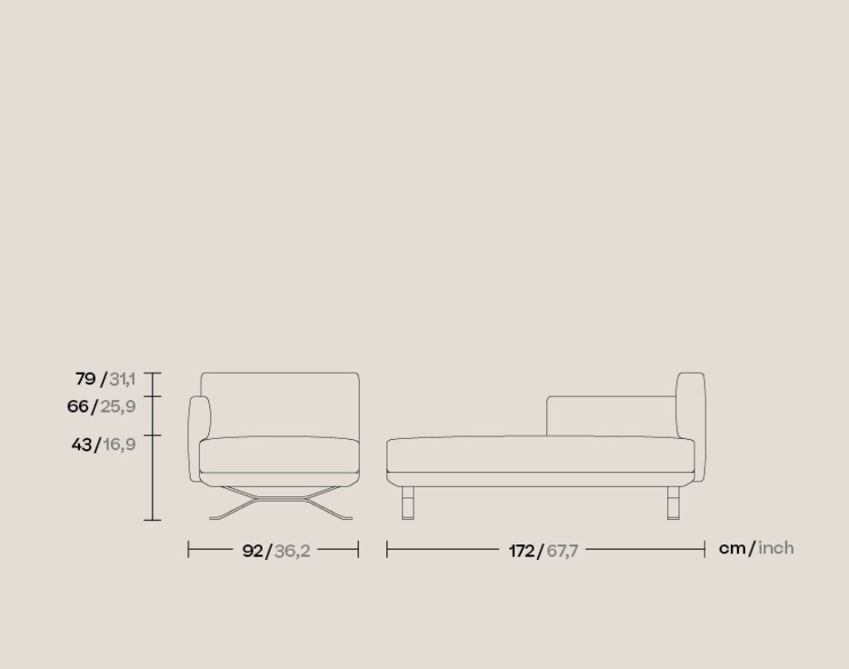 Кушетка Boma Right Daybed KS2500500 Kettal ИСПАНИЯ