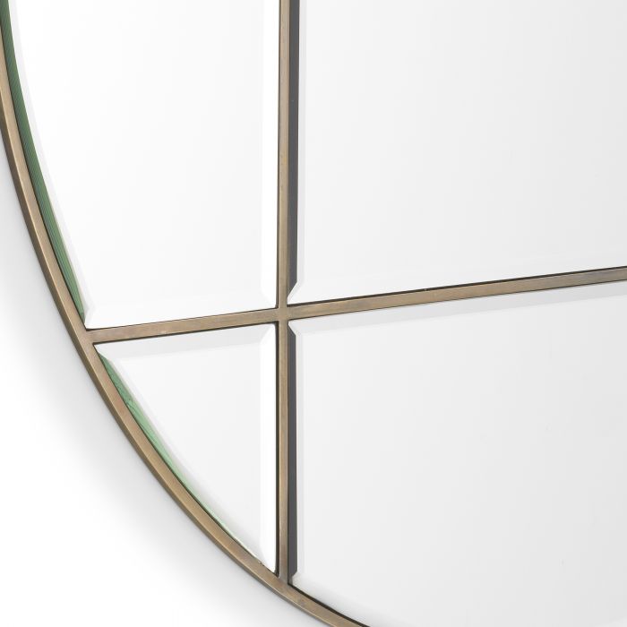 Зеркало BEAUMONT ROUND Vintage brass finish | bevelled mirror glass 115636 Eichholtz НИДЕРЛАНДЫ