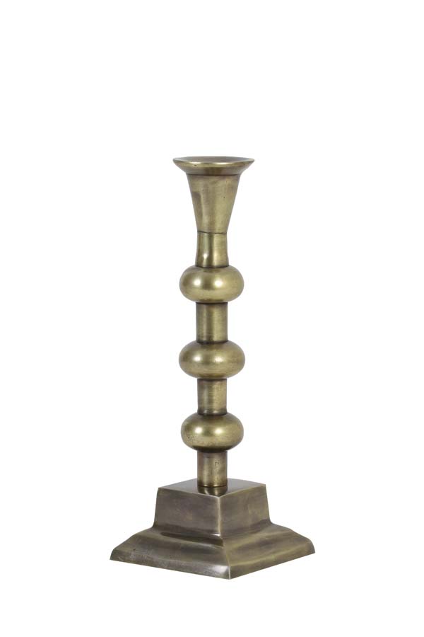 Подсвечник Candle holder 10x10x24 cm SANCHEZ antique bronze 6035918 Light & Living НИДЕРЛАНДЫ