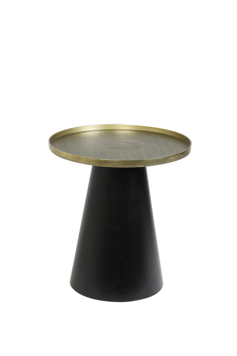 Прикроватная тумба Side table Ø50x55 cm POPETA antique bronze 6756618 Light & Living НИДЕРЛАНДЫ