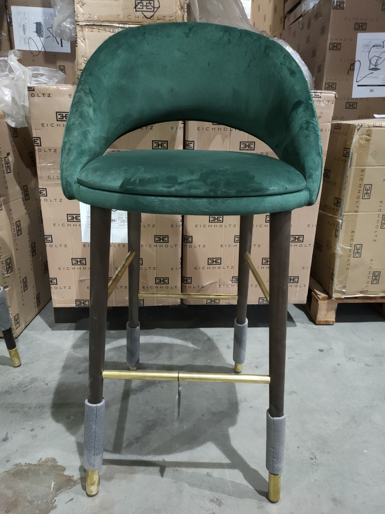 Барный стул зеленого цвета F2-T35BR/AS4 SLB60 Dome Deco НИДЕРЛАНДЫ