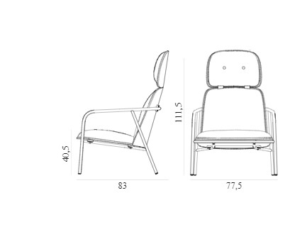 Кресло PAD CHAIR HIGH Normann Copenhagen ДАНИЯ