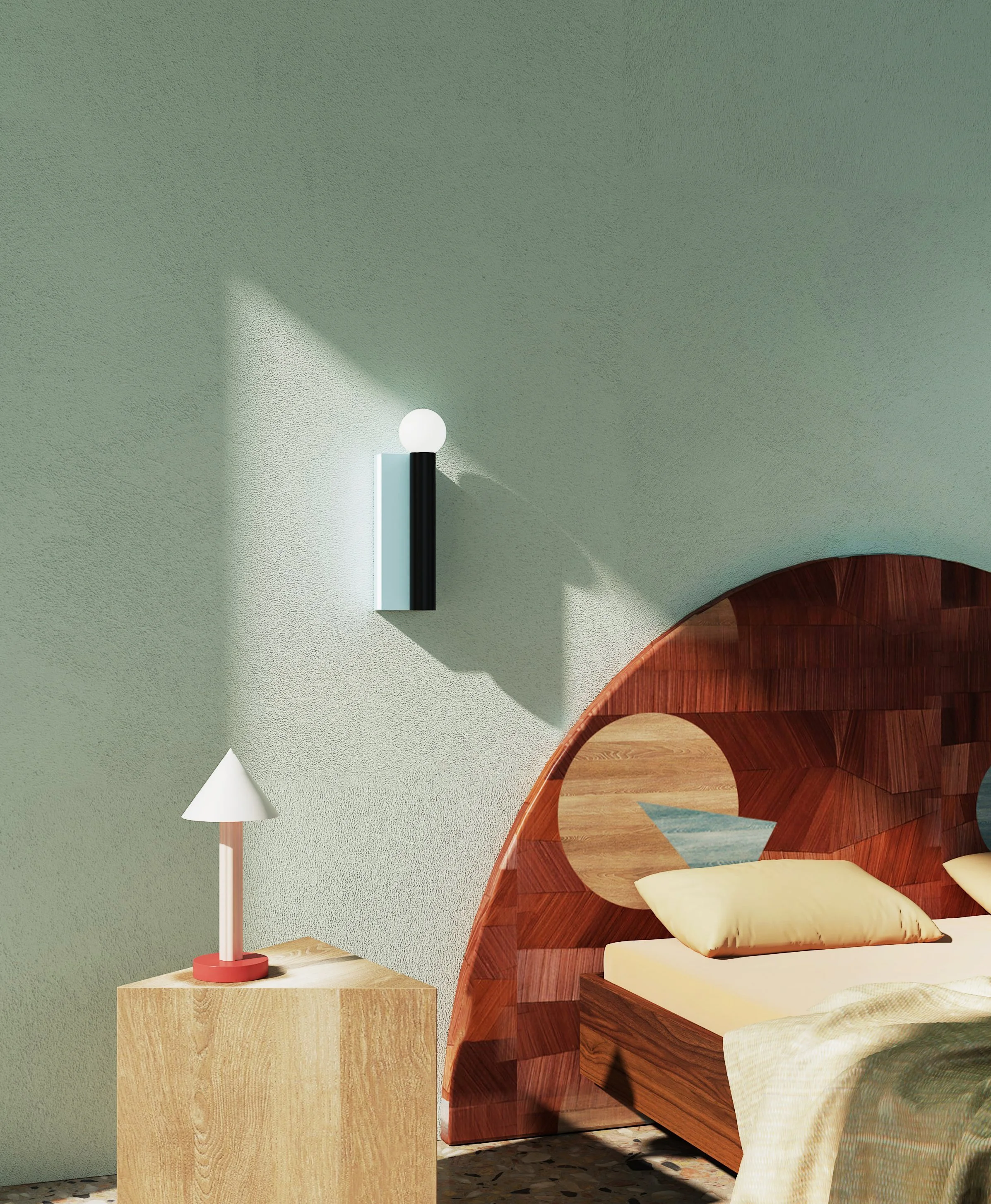 Настенный светильник Tube and Rectangle Atelier Areti