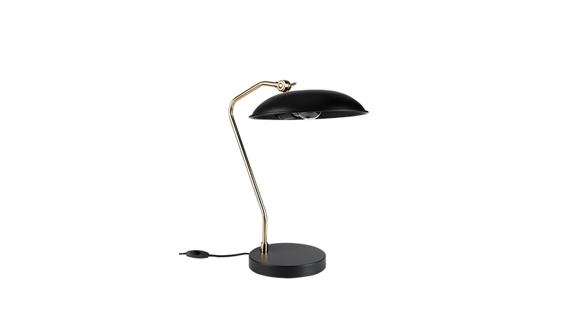 Настольная лампа DESK LAMP LIAM BLACK 5200061 Dutchbone НИДЕРЛАНДЫ