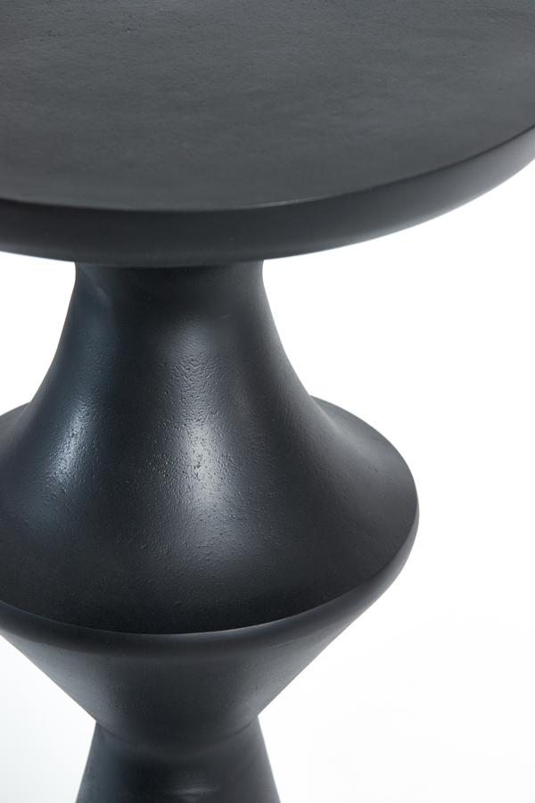 Приставной столик Side table 37,5x14x63,5 cm LOBOC matt black 6778612 Light & Living НИДЕРЛАНДЫ