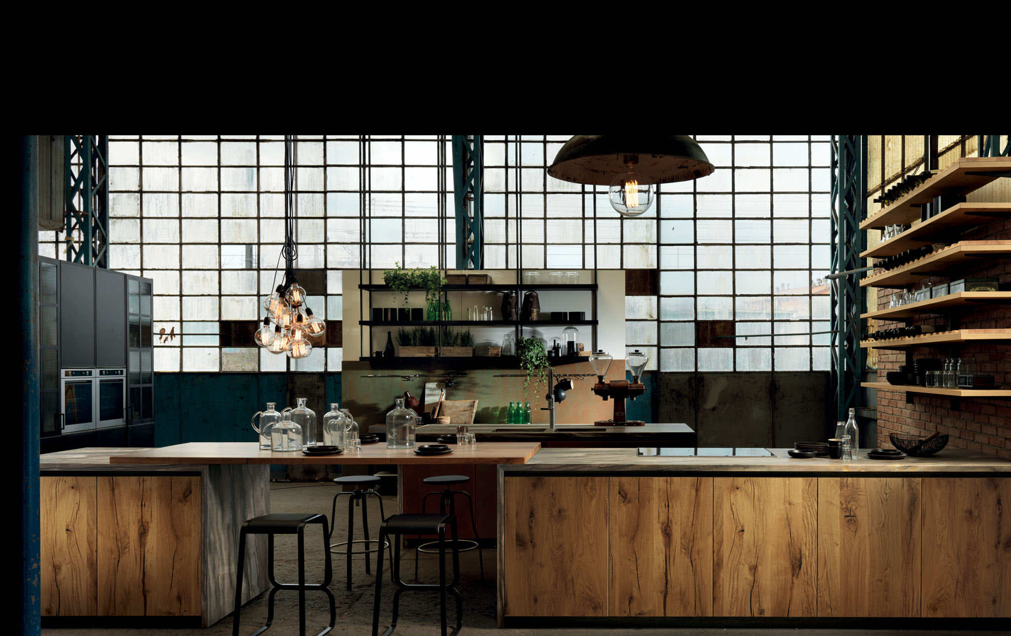 Кухня Factory в стиле лофт