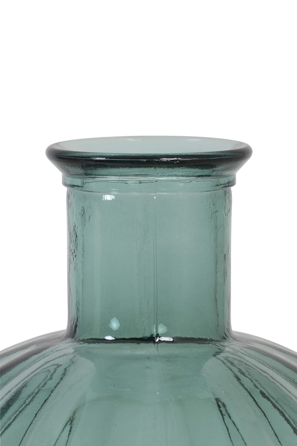 Ваза Vase Ø33x42 cm PALLOCI glass green 5946581 Light & Living НИДЕРЛАНДЫ