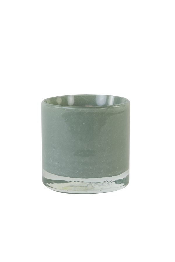 Подсвечник Tealight Ø8x8 cm BONITO glass mint green 7750180 Light & Living НИДЕРЛАНДЫ