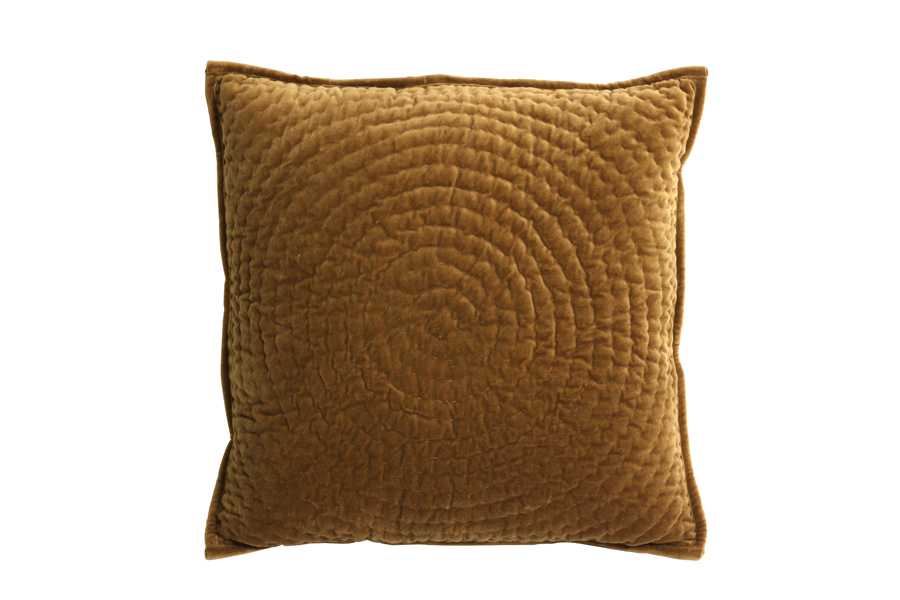Подушка Pillow 50x50 cm CIRCLE velvet antique gold 6808556 Light & Living НИДЕРЛАНДЫ