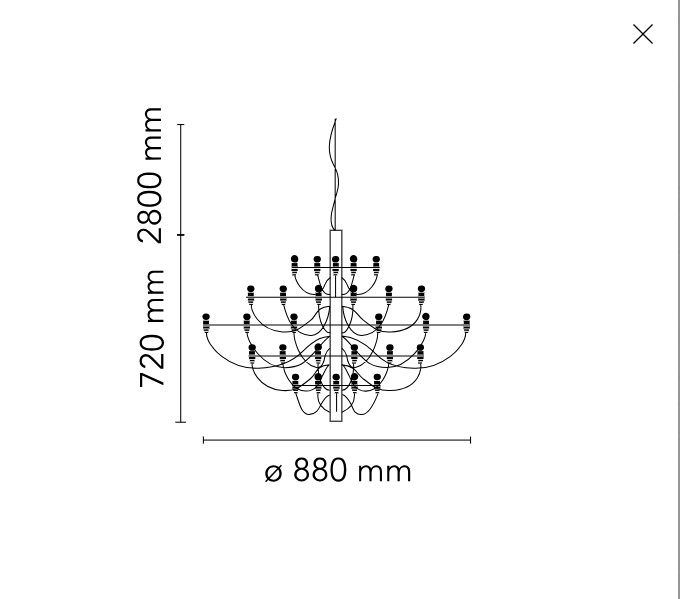 Светильник 2097/30 (clear bulbs) Flos ИТАЛИЯ