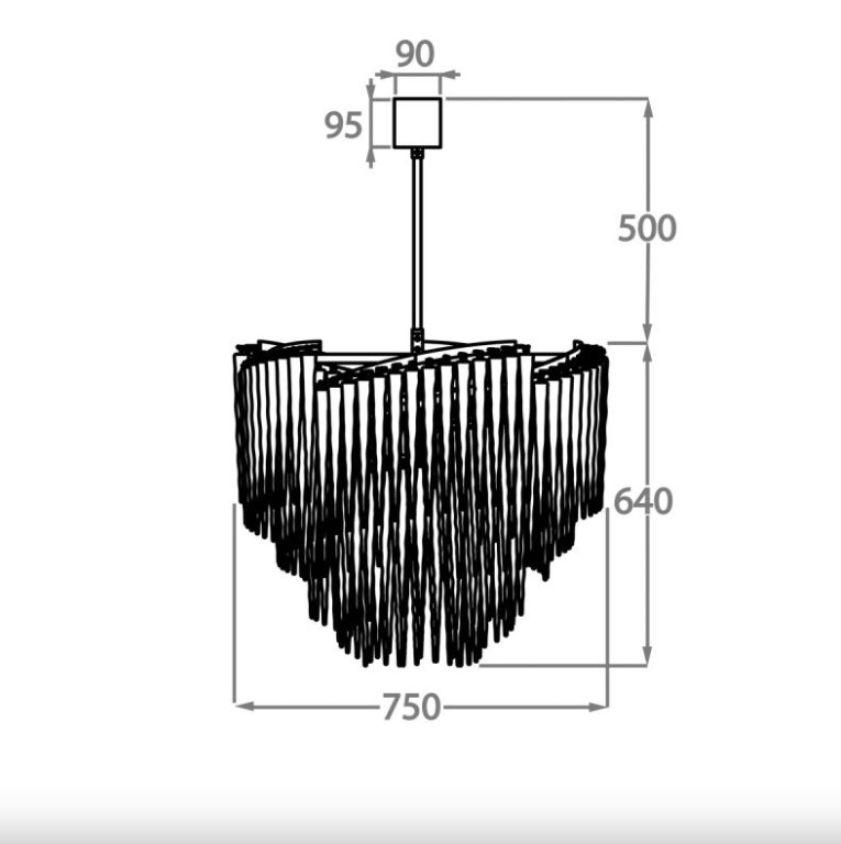 Люстра ICE CHANDELIER TWO TIER BELLA FIGURA ВЕЛИКОБРИТАНИЯ