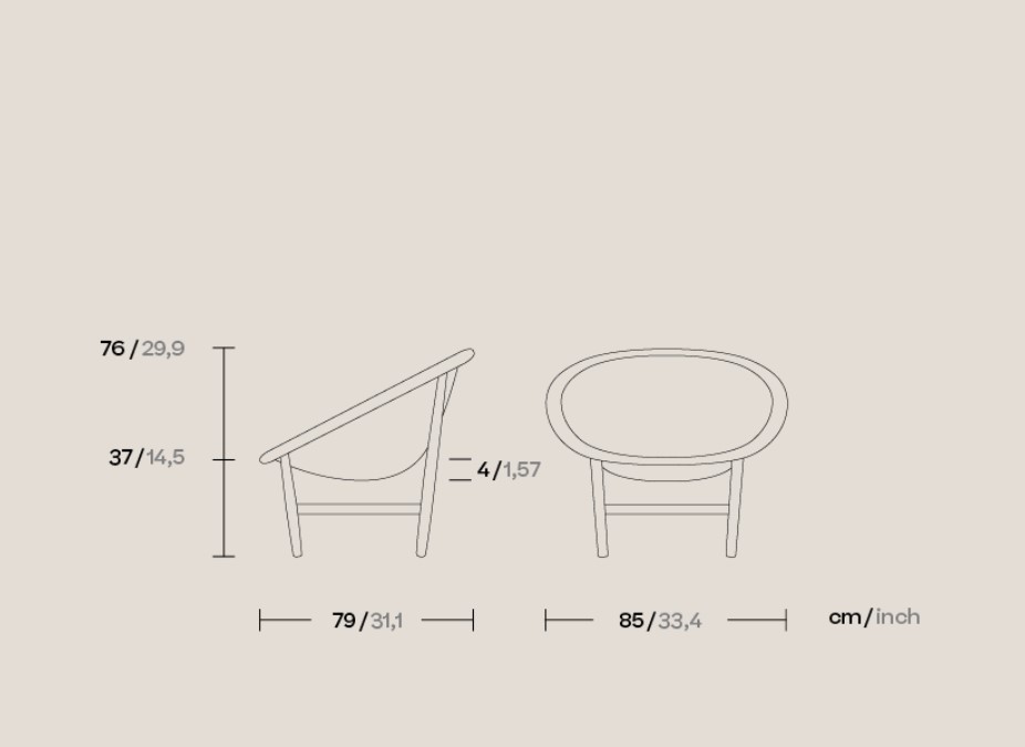 Кресло уличиное Basket Indoor Club Chair KS1000200 Kettal ИСПАНИЯ