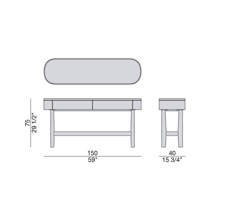 Консоль RAMI CONSOLE Porada ИТАЛИЯ