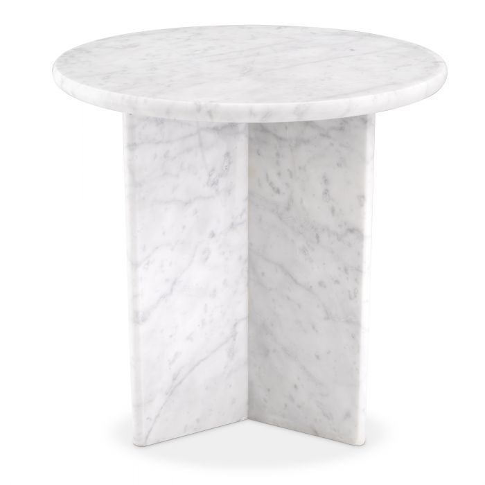 Журнальный столик Table Pontini honed white marble 115219 Eichholtz НИДЕРЛАНДЫ