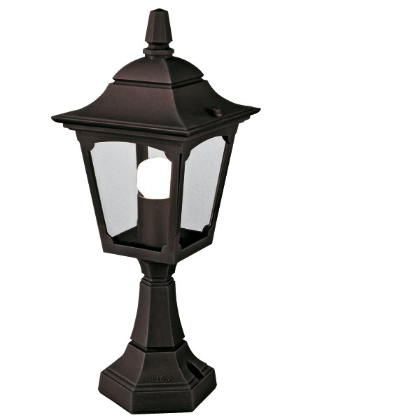 Ландшафтный светильник-фонарь Chapel Mini Pedestal Lantern Black Elstead Lighting ВЕЛИКОБРИТАНИЯ