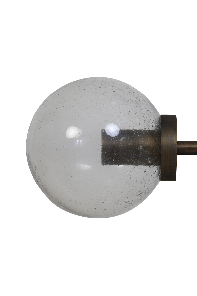 Подвесной светильник  Hanging lamp 15L 52x52x98 cm CHAVELLO glass-antique bronze 2931918 Light & Living НИДЕРЛАНДЫ