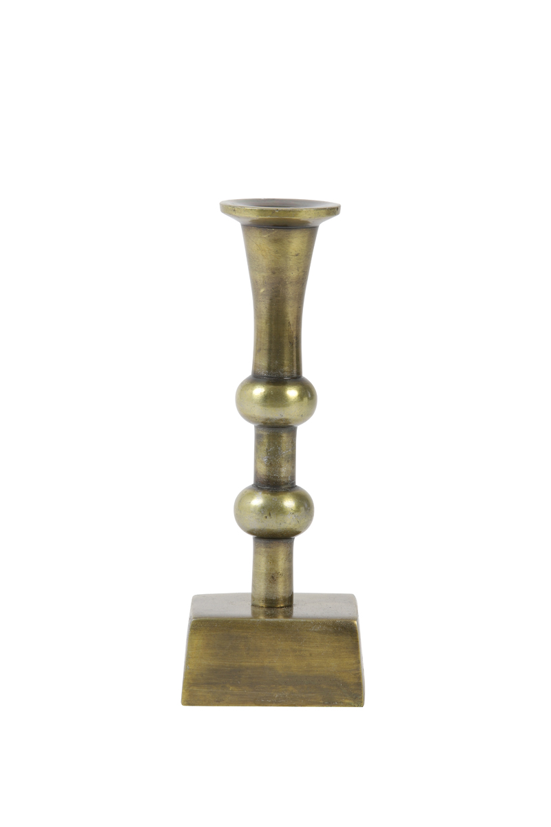 Подсвечник Candle holder 10x10x20 cm SANCHEZ antique bronze 6035818 Light & Living НИДЕРЛАНДЫ