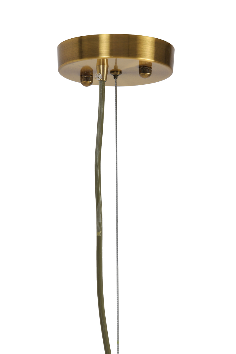Люстра Hanging lamp GRAYSON bronze+clear 2917663 LIGHT&LIVING Light & Living НИДЕРЛАНДЫ