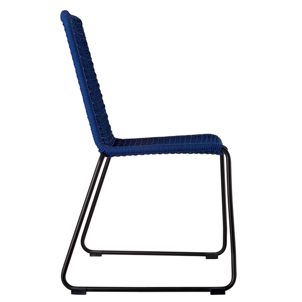 Стул Chair rope woven blue Pols Potten НИДЕРЛАНДЫ