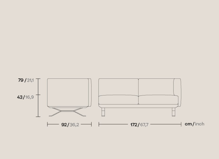 Диван угловой Boma Right Corner 2 Seater Connection KS2501200 Kettal ИСПАНИЯ