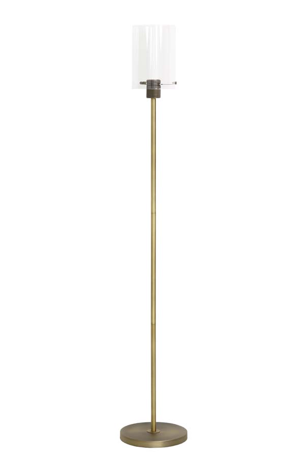 Торшер Floor lamp Ø25x151 cm VANCOUVER ant.bronze-glass 1717918 Light & Living НИДЕРЛАНДЫ