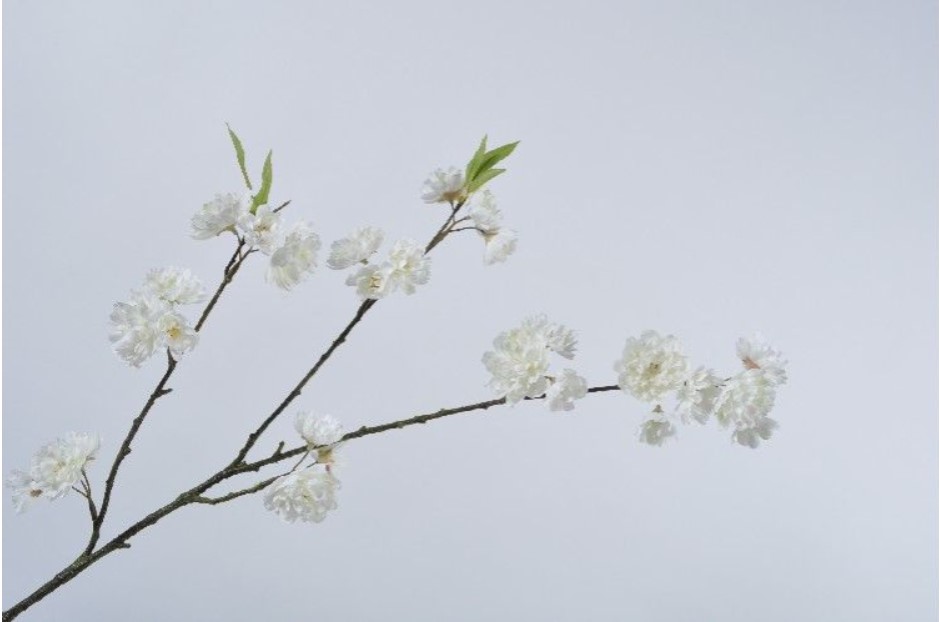 Декоративное растение BLOSSOM SPRAY CREAM 86 cm 132242 Silk-ka НИДЕРЛАНДЫ