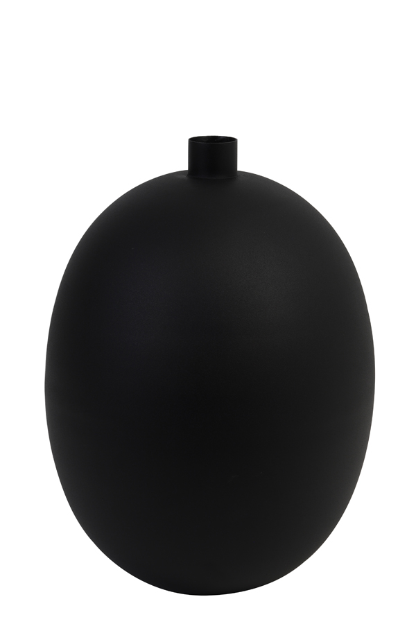 Ваза Vase deco Ø30x42 cm BINCO matt black 5960812 Light & Living НИДЕРЛАНДЫ