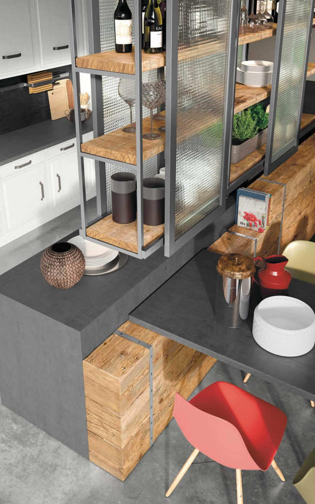 Обеденный стол в стиле лофт