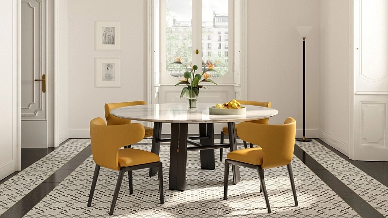 Оформление обеденной зоны Poltrona Frau