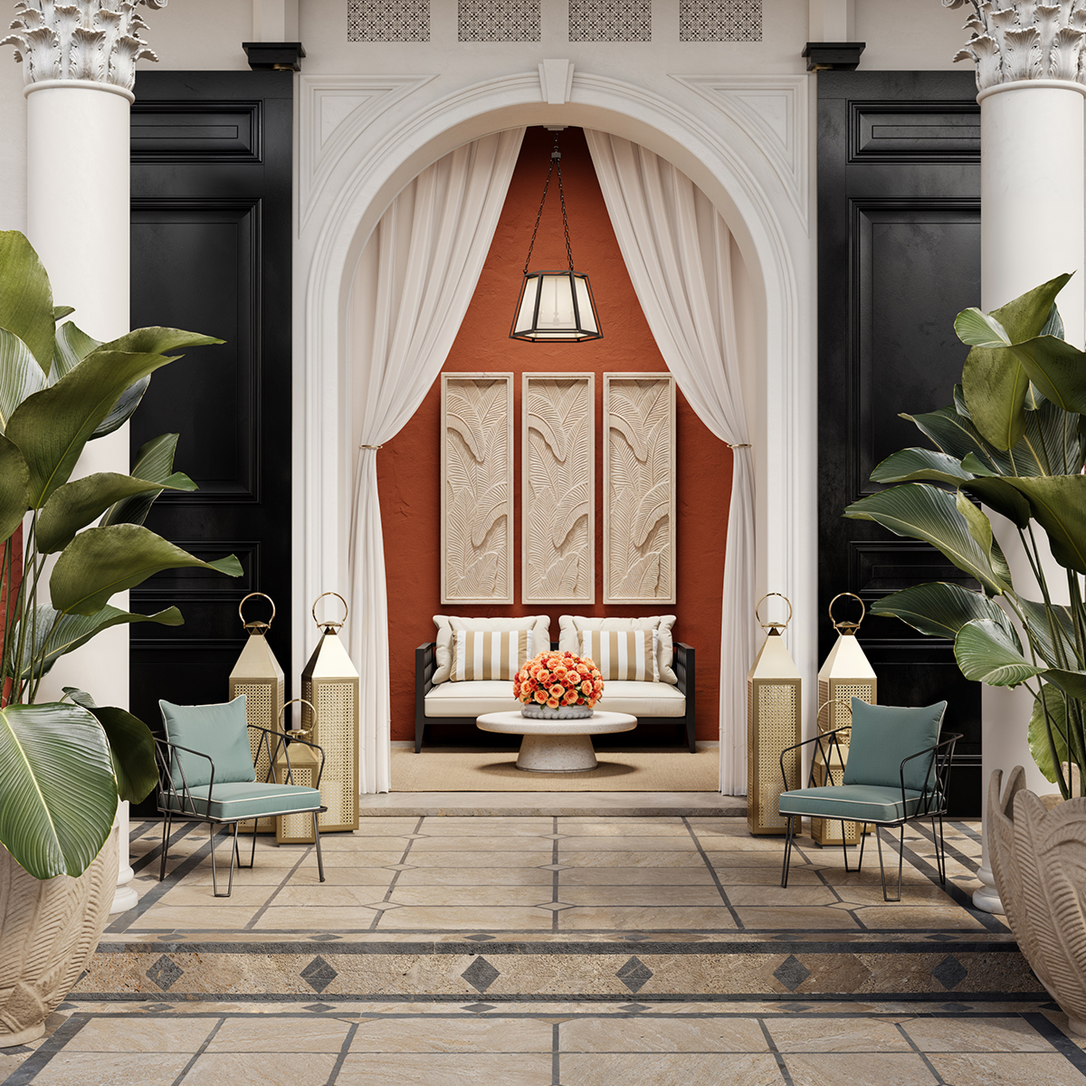 Подвесной светильник Moreno black finish Eichholtz