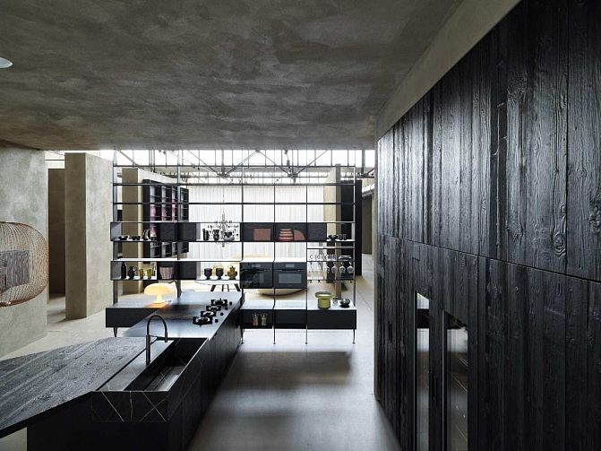 Системы хранения в элитных кухнях