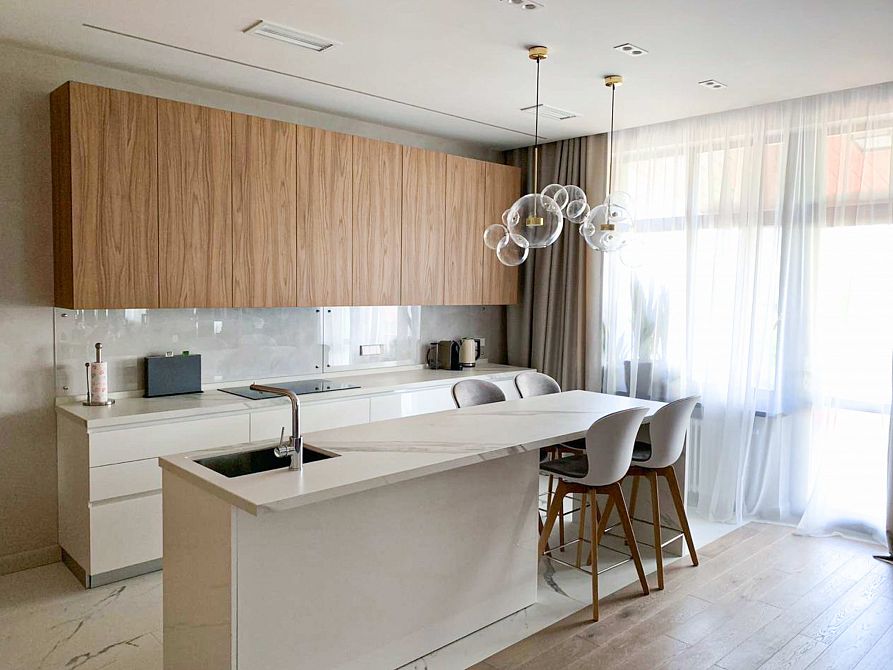 Частный интерьер - кухня Cesar - дизайнер Варвара Зеленецкая