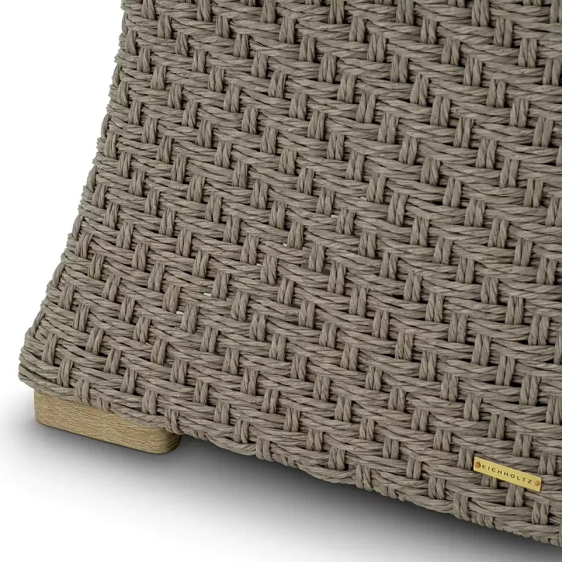 Кресло уличное Bryson faux woven rattan viola sand Eichholtz