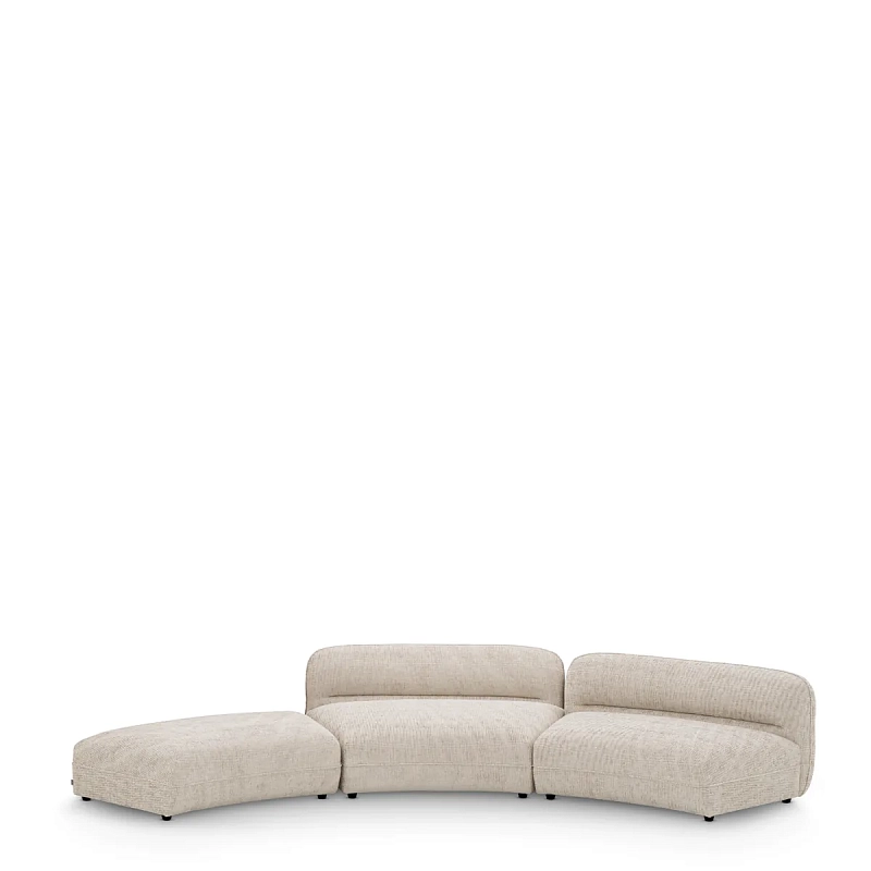 Оттоманка для модульного дивана Grand Avenue creststone beige - Ottoman Eichholtz