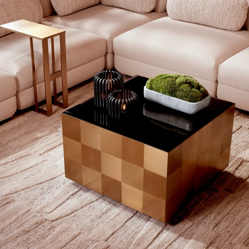 Кофейный столик Saint John brushed brass finish Eichholtz