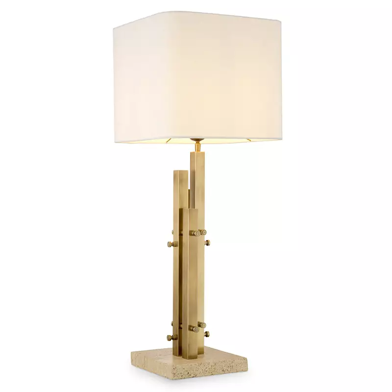 Настольная лампа Destino vintage brass finish incl shade Eichholtz