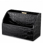 Письменный набор Scaleo croco embossed black leather set of 3 118606 Eichholtz
