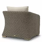 Кресло уличное Bryson faux woven rattan viola sand Eichholtz