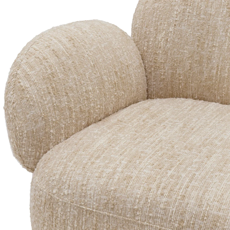 Вращающееся кресло Madrone bouclé sonata cream 118834 Eichholtz