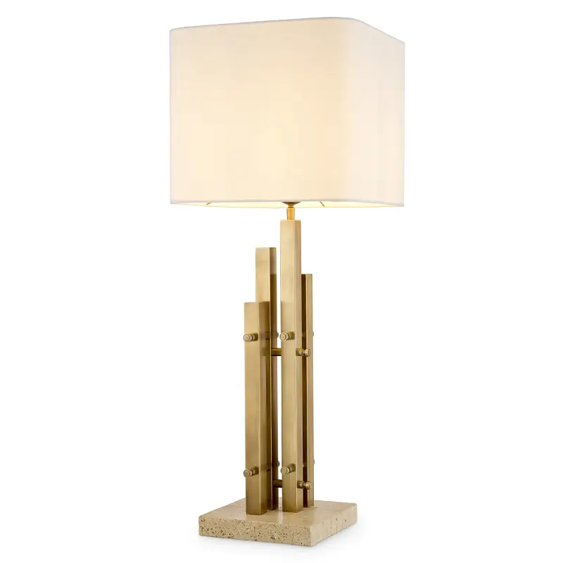 Настольная лампа Destino vintage brass finish incl shade Eichholtz