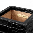 Письменный набор Scaleo croco embossed black leather set of 3 118606 Eichholtz